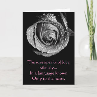 B&W s'est levé avec la carte de Saint-Valentin de