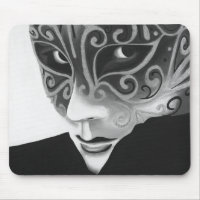 B/W Silver Flair Mousepad