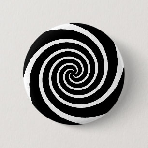 B/W Swirl - button