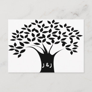 B&W Tree Wedding Invitations