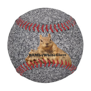 B/W Tweed HAMbyWhiteGlove Squirrel Logo - Baseball