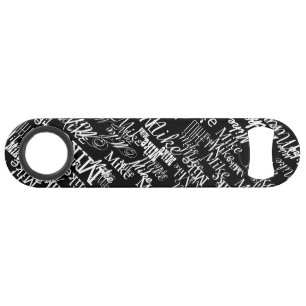 b&w typographie personnalisée avec nom