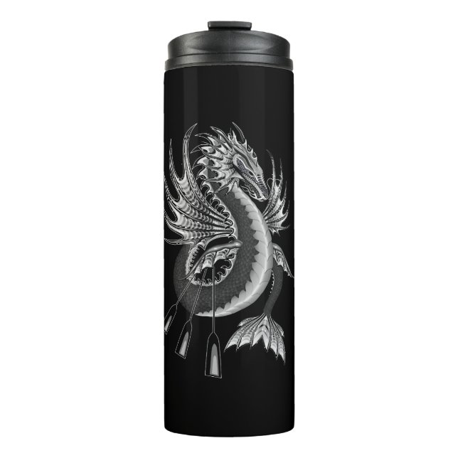 B&W Water Dragon Thermal Tumbler (Front)
