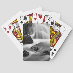 B&W waterfall, California Playing Cards