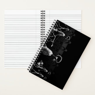 B&W X-Ray Skeleton City Scene Notebook