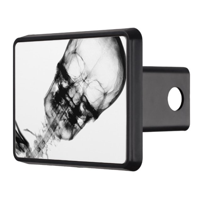B&W X-Ray Vision Skeleton Skull Trailer Hitch Cover (Left)