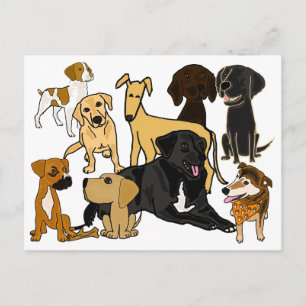 BA- Awesome Puppy Dogs Postcard
