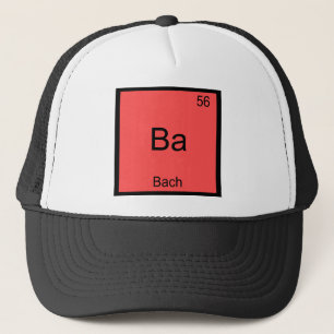Ba - Bach Funny Chemistry Element Symbol T-Shirt Trucker Hat