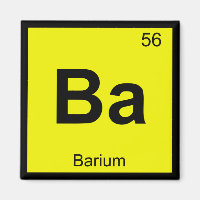 Ba - Barium Chemistry Periodic Table Symbol