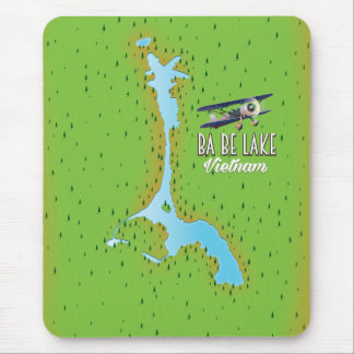Ba Be Lake Vietnam lake map Mouse Pad