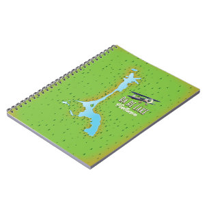 Ba Be Lake Vietnam lake map Notebook