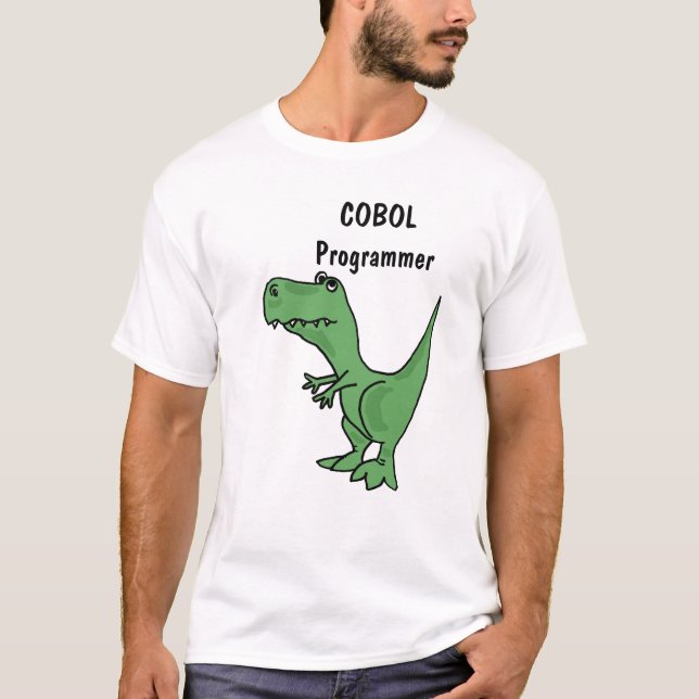 BA- COBOL Programmer T-Rex Shirt (Front)