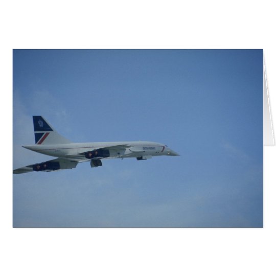 BA Concorde, take-off, Heathrow Card