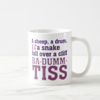 Ba-Dum-Tiss Funny Pink Coffee Mug
