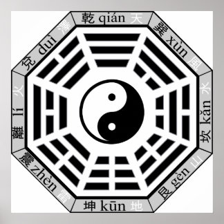 Ba Gua Eight Symbols Taoist Cosmology Poster