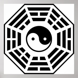 Ba gua Pa kua The Chinese Taoist Eight Symbols Poster