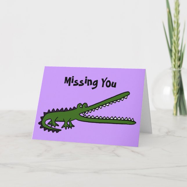 BA- Missing You Croc Card (Front)