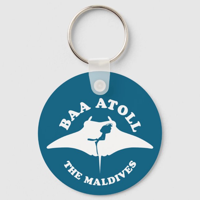 Baa Atoll Scuba Diving Keychain (Front)