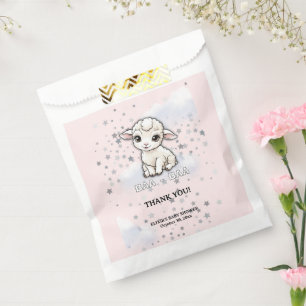 Baa-baa A Little Lamb Stars Baby Shower Favour Bag