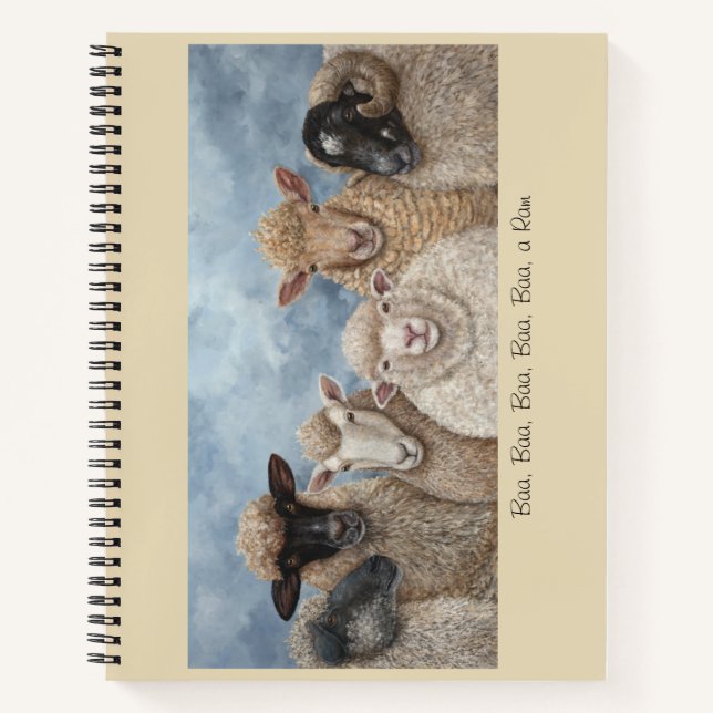 Baa, Baa, Baa, Baa, Baa a Ram notebook (Front)