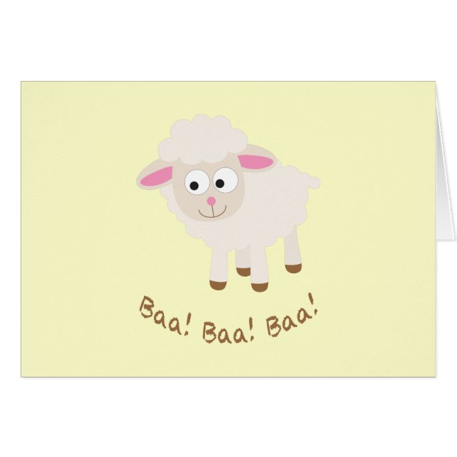 Baa! Baa! Baa! Cute Little Lamb (Front Horizontal)