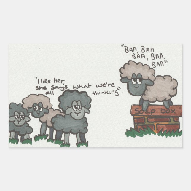 Baa, Baa, Baa Sticker (Front)