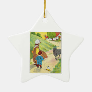 Baa, baa, black sheep, Have you any wool? Ceramic Ornament