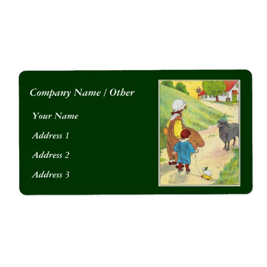 Baa, baa, black sheep, Have you any wool? Shipping Label