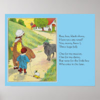 Baa, Baa, Black Sheep, Mother Goose Nursery Rhyme