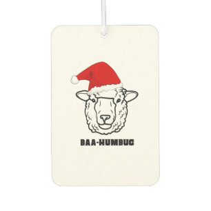 Baa-Humbug Christmas-Sheep Funny Cute Farmer Anima Air Freshener