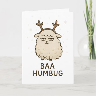 Baa Humbug - Funny Christmas Card