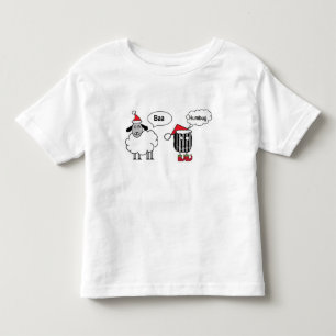 Baa Humbug Funny Sheep Cartoon Toddler T-shirt