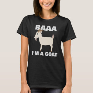 Baa I'm A Goat Costume Animal Halloween Party Goa T-Shirt