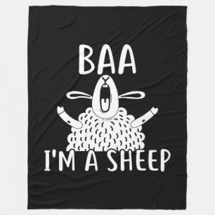 Baa I'm A Sheep Sheep Owner Present Fleece Blanket