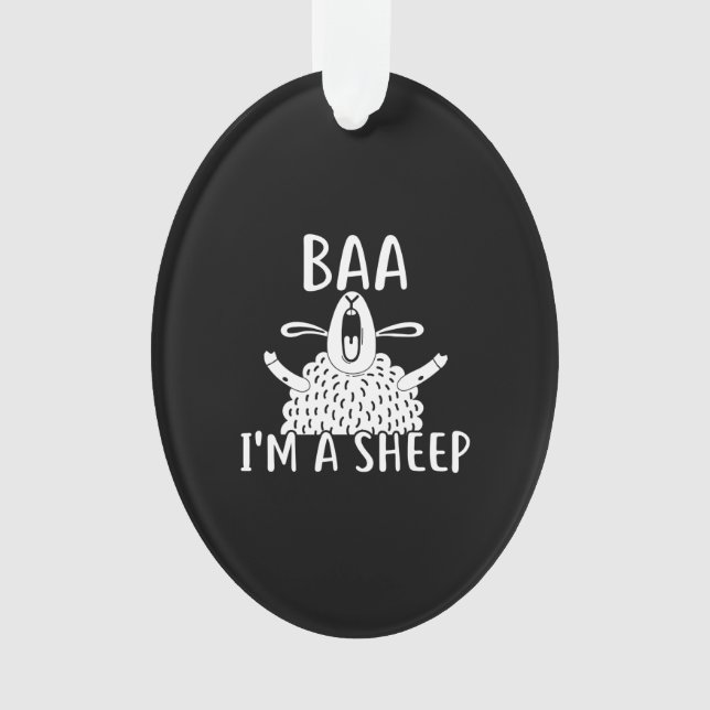 Baa I'm A Sheep | Sheep Owner Present Ornament (Front)