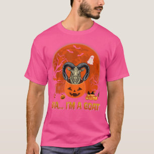 Baa I'm Funny Goat Halloween Goat In Scary Pumpkin T-Shirt