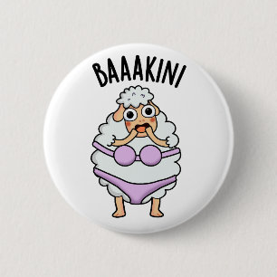 Baa-kini Funny Bikini Pun 2 Inch Round Button