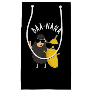 Baa-nana Funny Banana Puns Dark BG Small Gift Bag