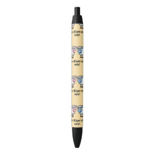 Baa-rilliant - Cute Cartoon Sheep Pair Black Ink Pen