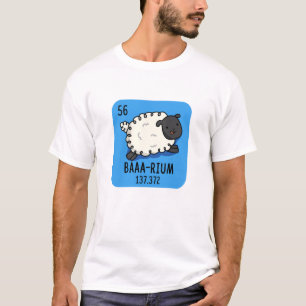 Baa-rium Funny Sheep Chemistry Pun T-Shirt