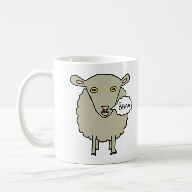 Baa Sheep Coffee Mug (Left)