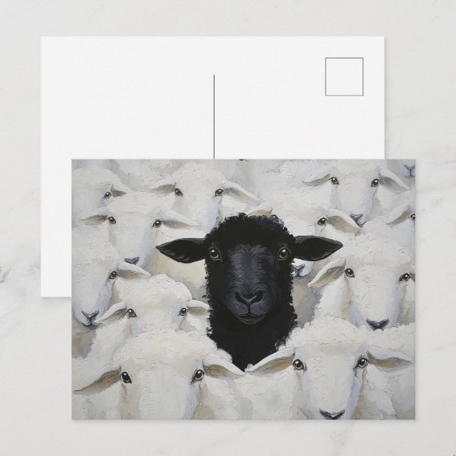 Baa-tle of Individuality Postcard (Front/Back)