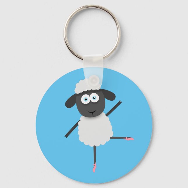 Baaa llerina keychain (Front)