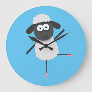 Baaa llerina large clock