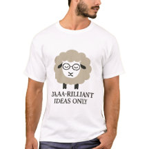 Baaa-rilliant Ideas Only - Clever Sheep Tee