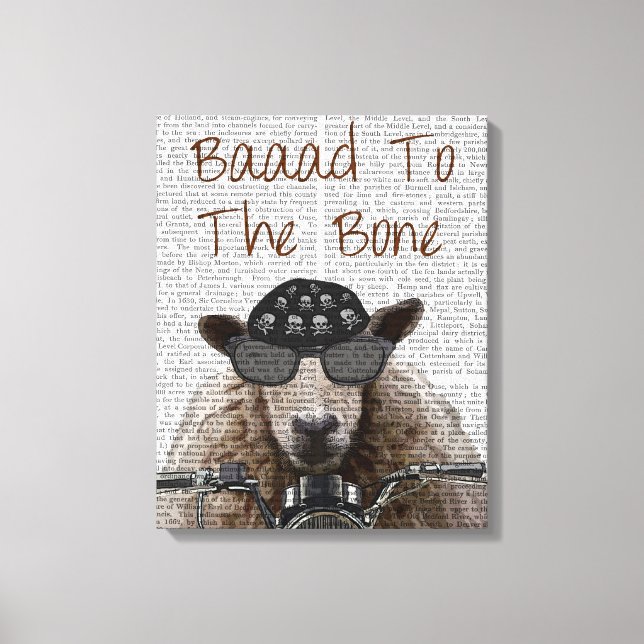 Baaad To the Bone Canvas Print (Front)