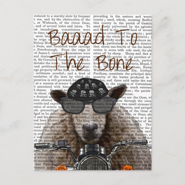 Baaad To the Bone Postcard (Front)