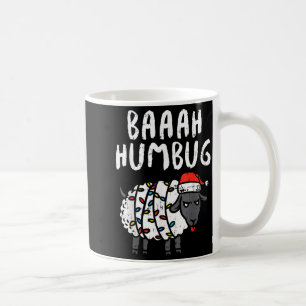Baaah Humbug Sheep Xmas Lights Funny Anti Christma Coffee Mug