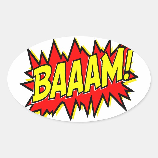 BAAAM! OVAL STICKER (Front)