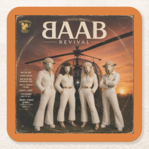BAAB: a Parody Square Paper Coaster